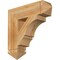 Ekena Millwork Balboa Arts & Crafts Rough Sawn Bracket, Western Red Cedar, 6"W x 24"D x 24"H BKT06X24X24BOA03RWR - alternate 1